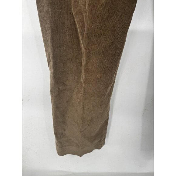 Lauren Ralph Lauren Black Label Pant Women 36 Waist Brown Corduroy Wide Leg - Picture 5 of 6